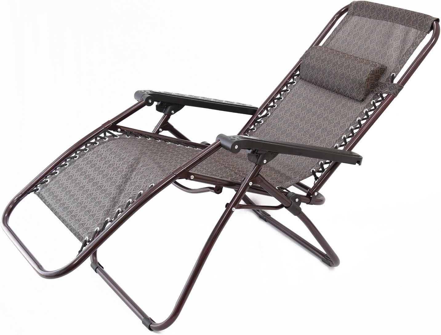Kumaka Folding Zero Gravity Lounge Chair/Reclining Relax Chair with Adjustable Head Rest for Indoor and Outdoor use