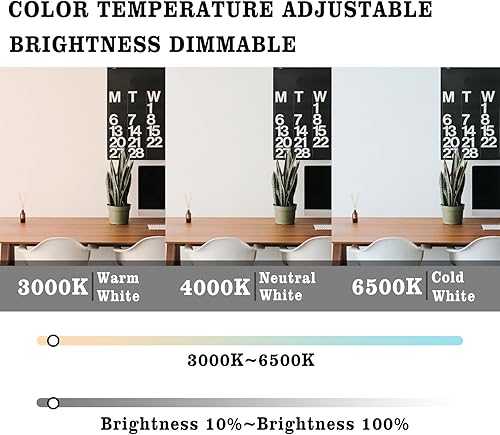 Miniatura 3 de Yaoten Mini bombilla LED para ventilador, base E26 de 10 pulgadas, luz LED de ventilador de techo, con ventilación (una tableta fragante contenida),