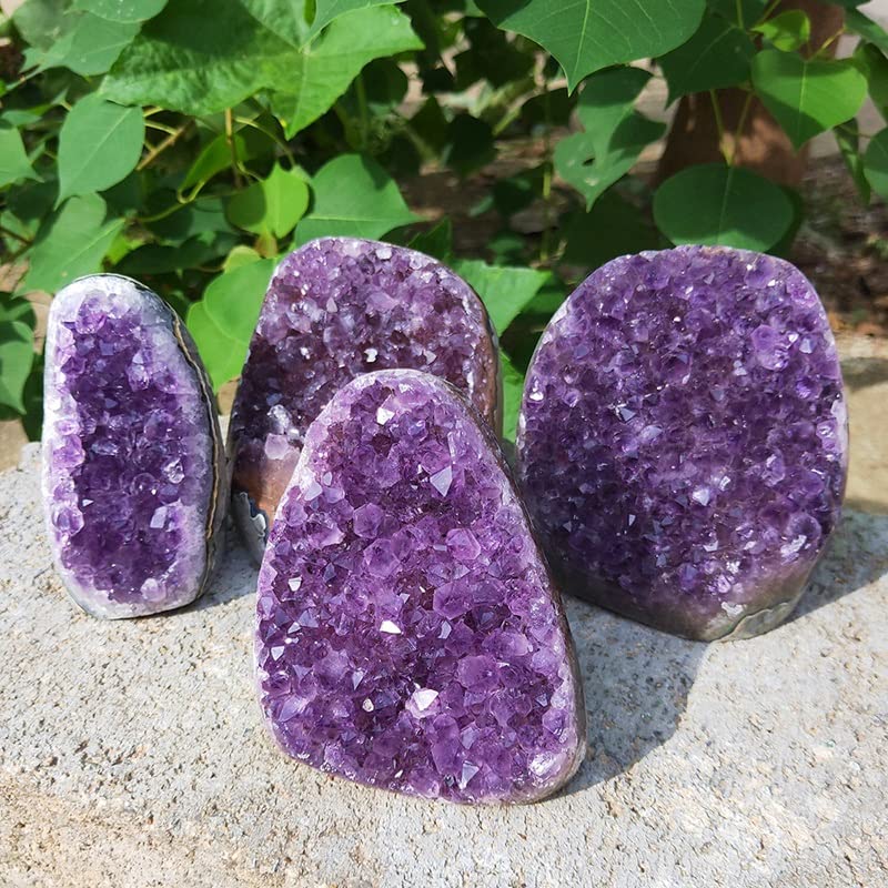 Amatista natural púrpura de 500g como cuarzo decorativo para el hogar 3