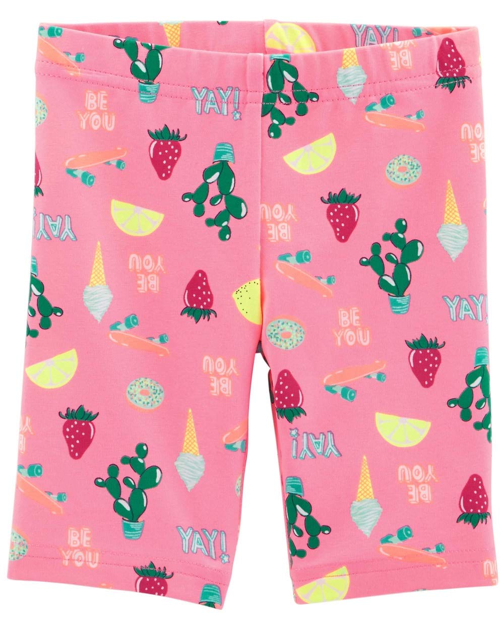 Carter's Baby Girls' Neon Ice Cream Tumbling Shorts, 6 Months