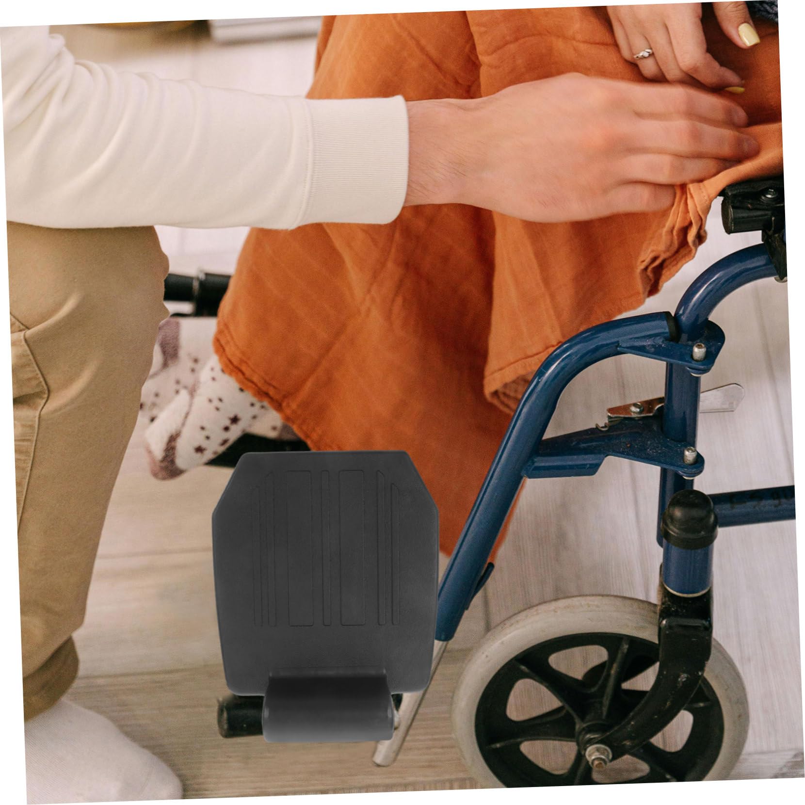 GANAZONO 2 piezas Reposapiés para de Plataforma Elevadora Ligera y Duradera para Cómodo de Pies Sillas de Ruedas Manuales y Vehículos de Movilidad Diseño Compacto y Resistente para