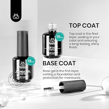 Beetles 15 ml Gel Base and Top Coat with 20ml Nail Dehydrator and Primer