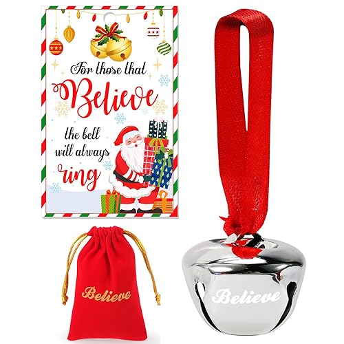 HOWAF Christmas Believe Bell, Polar Express Bell, Sleigh Bell Santa