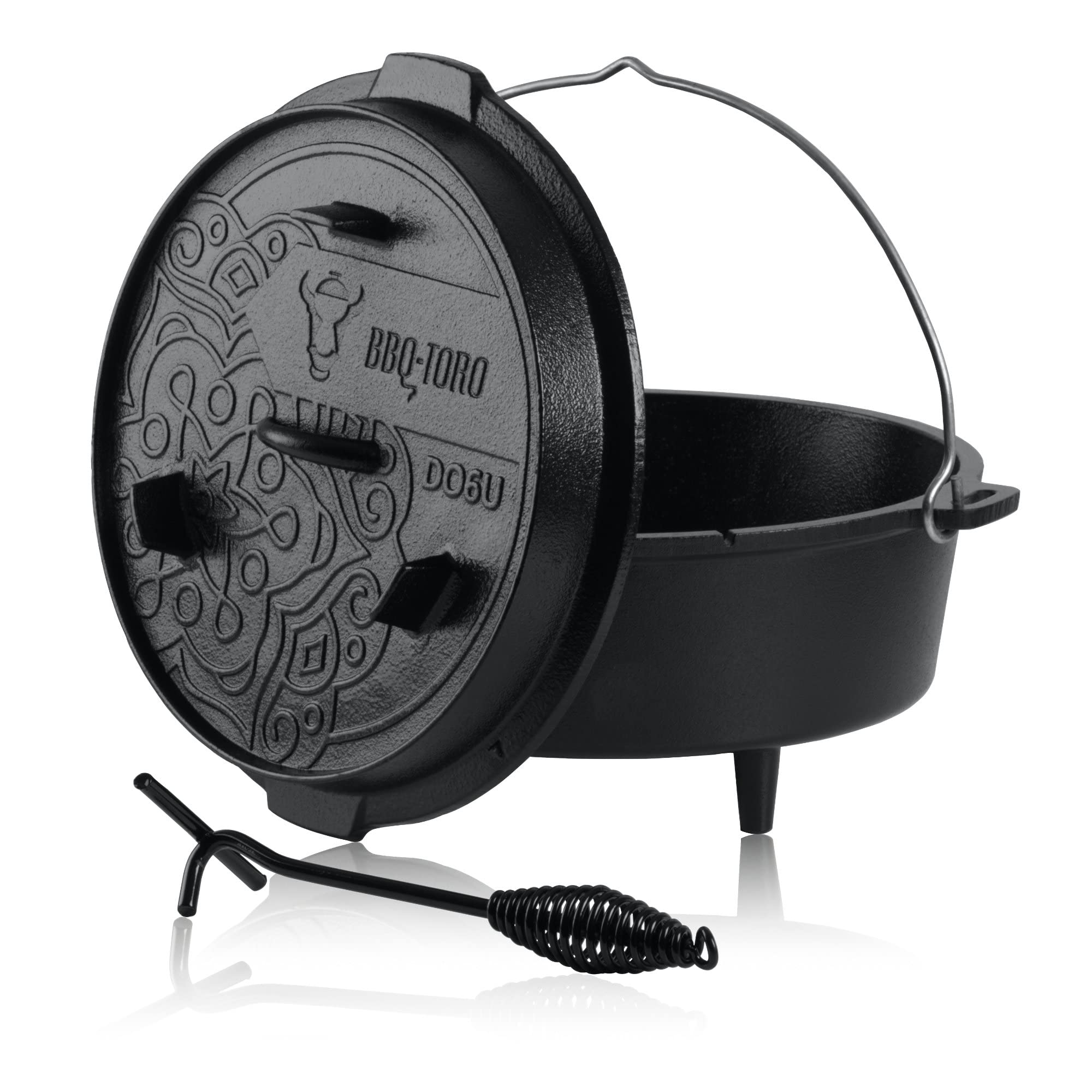 Klausberg KB-7366 Braadpan - met deksel - 8L - Gietijzer