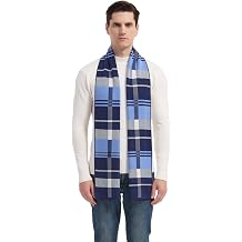 Mens Classic Wool Blend Extra Long Winter Scarf for Cold Weather Men | Classic Soft Warm Wool Mens Scarf, Suitable for Formal Daily Fashion, Ideal Christmas and Birthday Present for Dad and Men