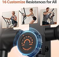 Vista 5 de Niceday Elliptical Machine, Elliptical Exercise Machine for Home with Hyper-Quiet Magnetic Driving System, Elliptical Trainer with 15.5IN & 20IN