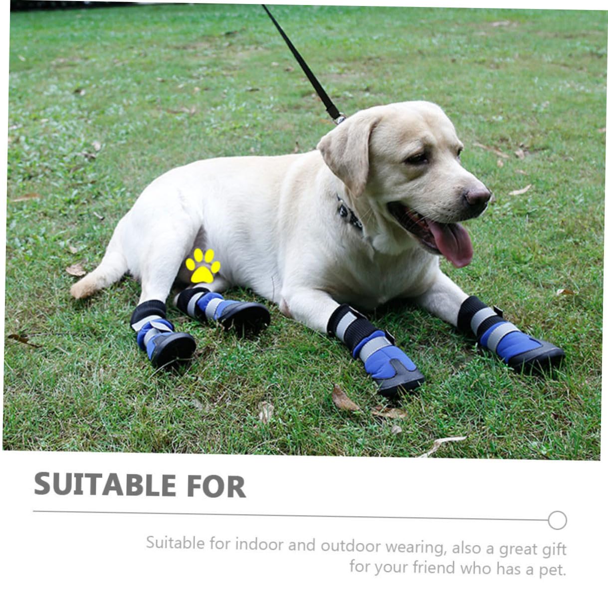 UPKOCH 4 Stück Hundeschneestiefel Warme Outdoor Pfotenstiefel für Mittlere und Große Hunde rutschfeste Winter Hundeschuhe mit Robustem Material und Schutzfunktion