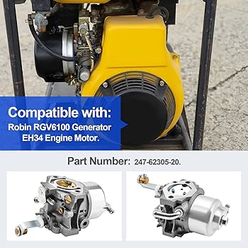 Amazon.com: Carburetor Set Compatible with Robin RGV6100