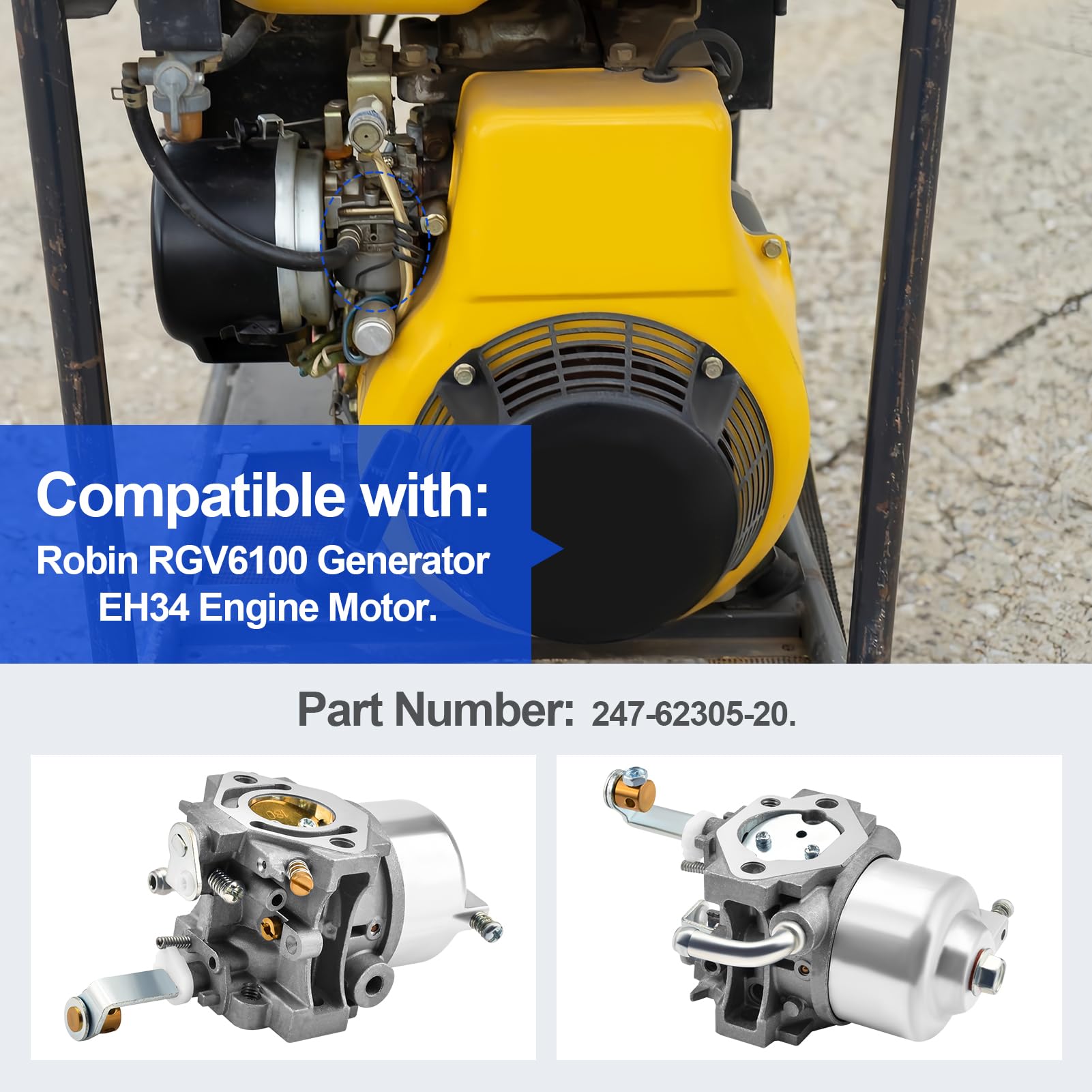 carpenter γ250-305 carpenter γ250-305 Conjunto de carburador compatível com Robin RGV6100