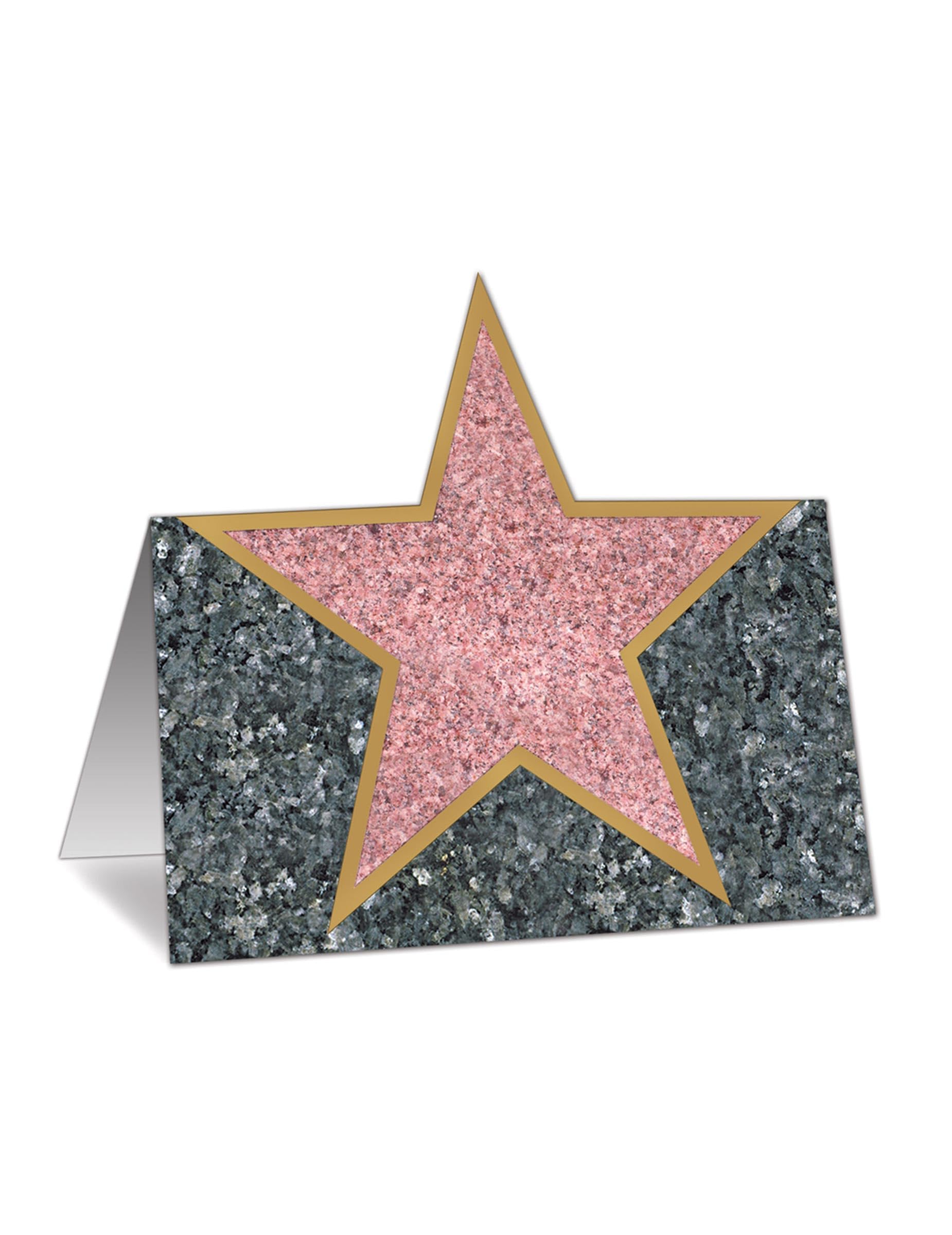 Beistle 12-Pack, Name and Table Seating Accessories, Hollywood Party Decor for Awards Night, Movie Premiere, or Celebrity-Themed Events, 4.24”, Paper, Multicolored
