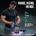 Vega Protein + Créatine, 28g Poudre de protéines à base végétale avec de la créatine pour la récupération musculaire – Chocolat, 18 Services, 918 g