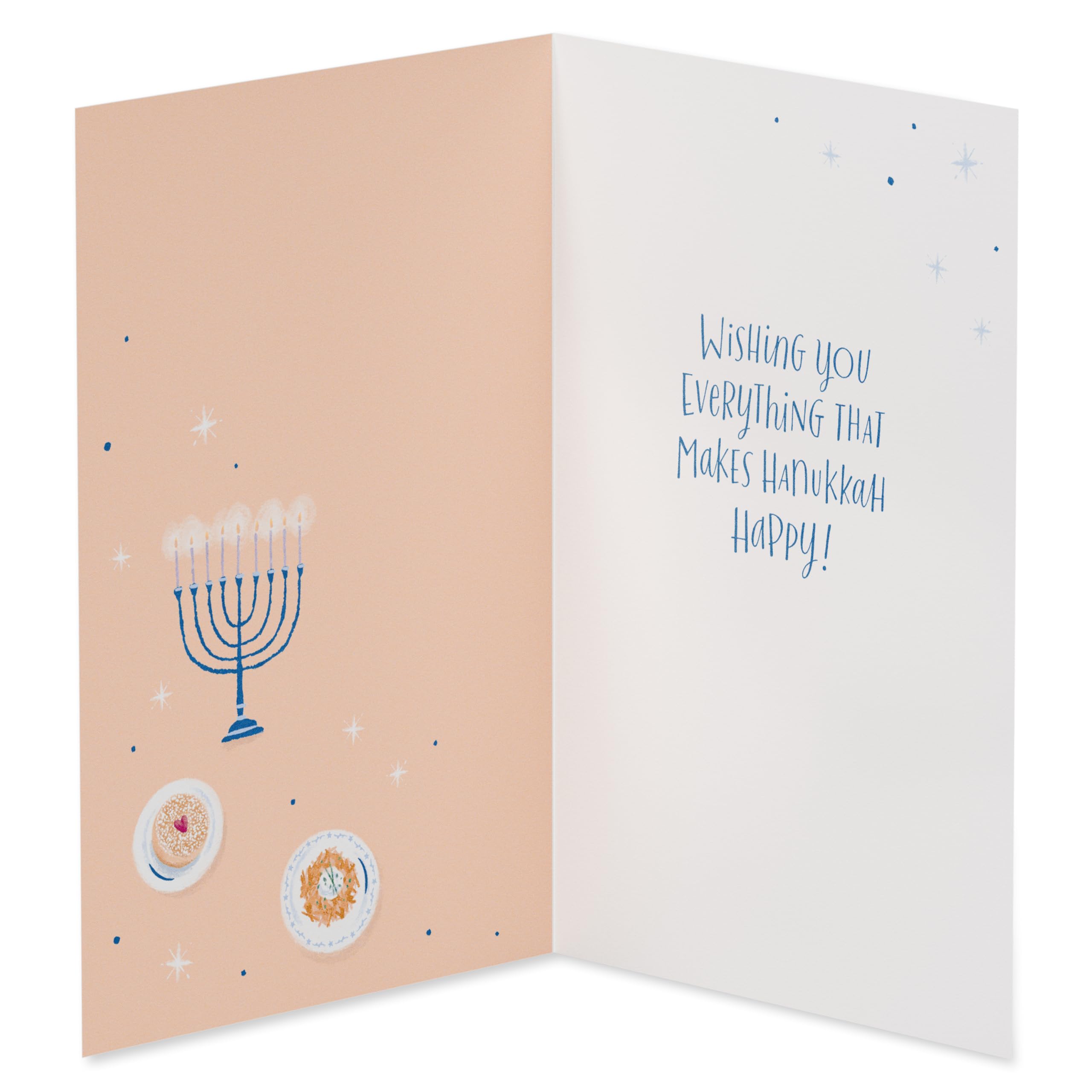 American Greetings Hanukkah Cards, Happy Hanukkah (6-Count), Lettering and Hanukkah Icons - Image 3