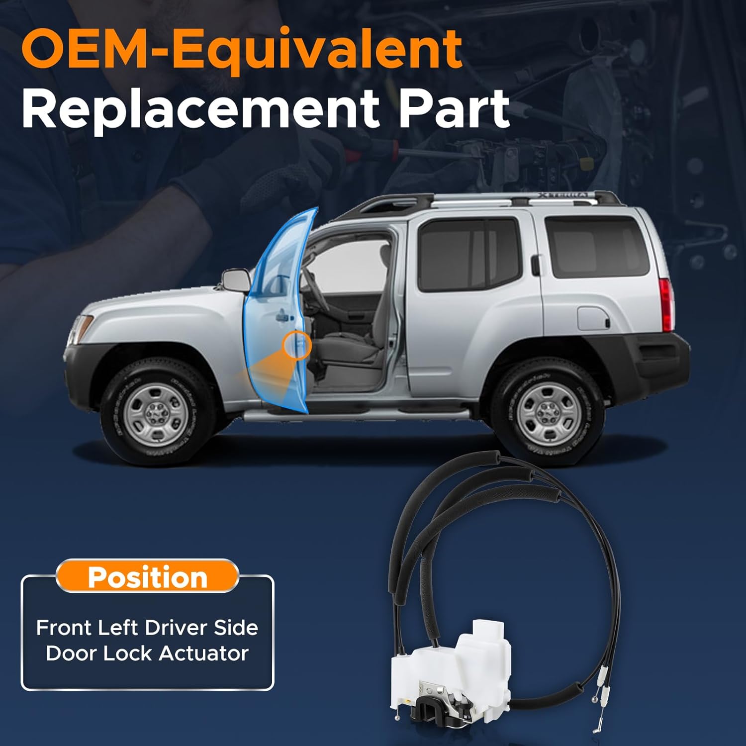 Front Driver Left Side Door Lock Latch Actuator Compatible with Nissan Frontier 2005-2019, Pathfinder 05-2012, Xterra 2007-2015 Replaces 80501EA000, 80501ZP70A