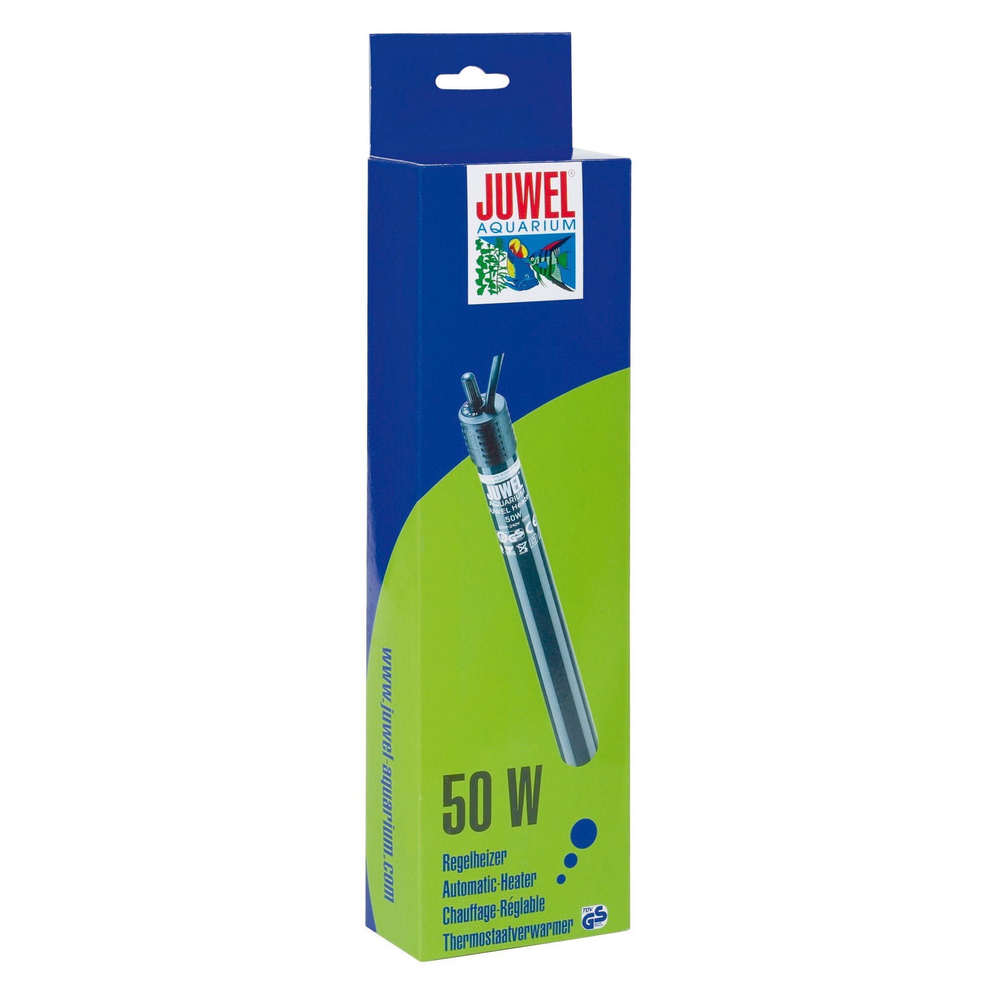 Juwel - Calefactor automático para acuario pecera (50w) (Negro)