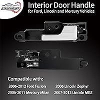 Vista 3 de Manija de puerta interior (4 piezas) delantera trasera izquierda y derecha Compatible con Ford Fusion 2006-2012, Lincoln MKZ 2007-2012, Mercury