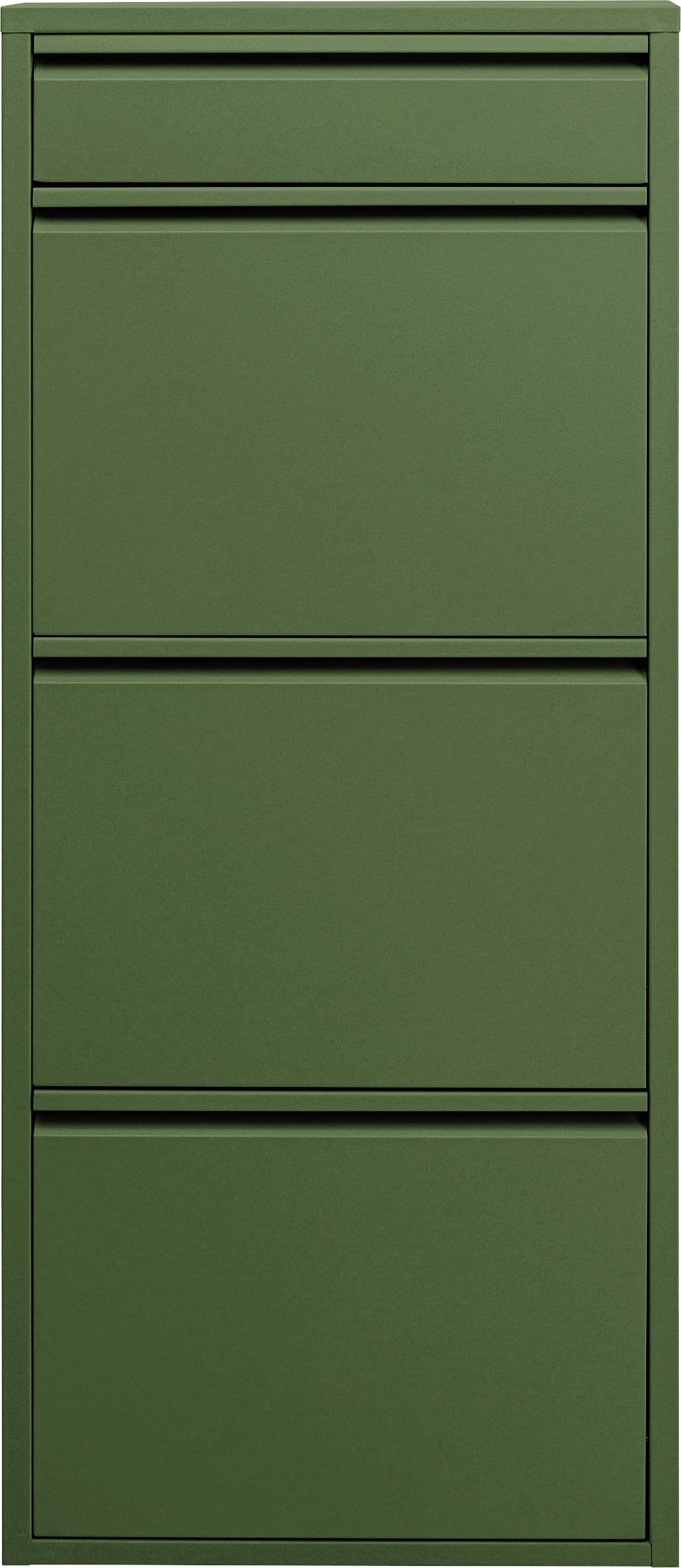 Meuble à chaussures 15 cm profondeur Kare Caruso métal vert anti-encombrement