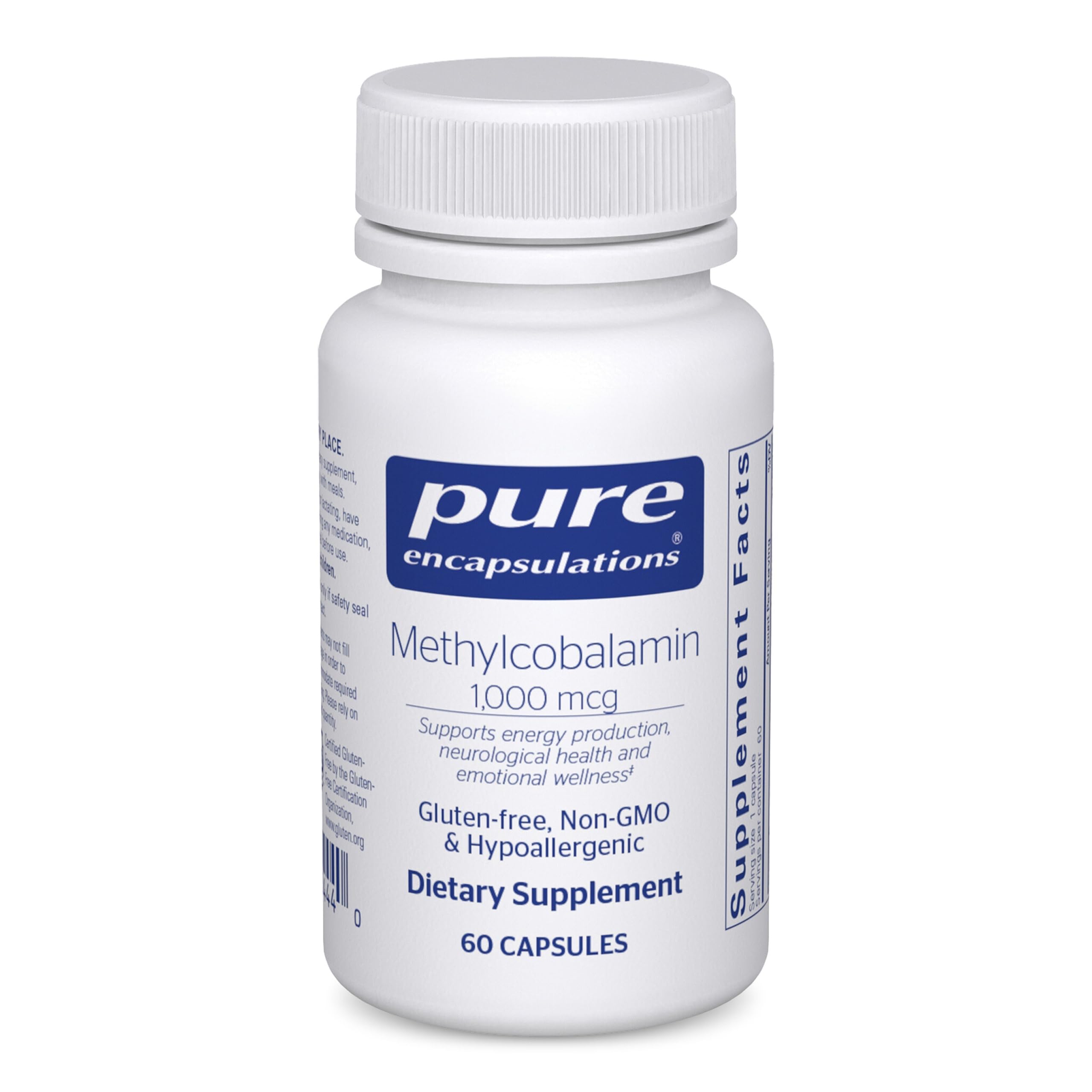 Pure Encapsulations - Methylcobalamin 1000 mcg - Supports Red Blood Cell Formation - 60 Vegetable Capsules