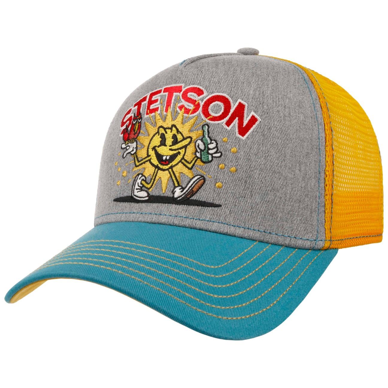 Stetson Walking Sun Gorra Trucker Snapback Hombre Primavera Verano