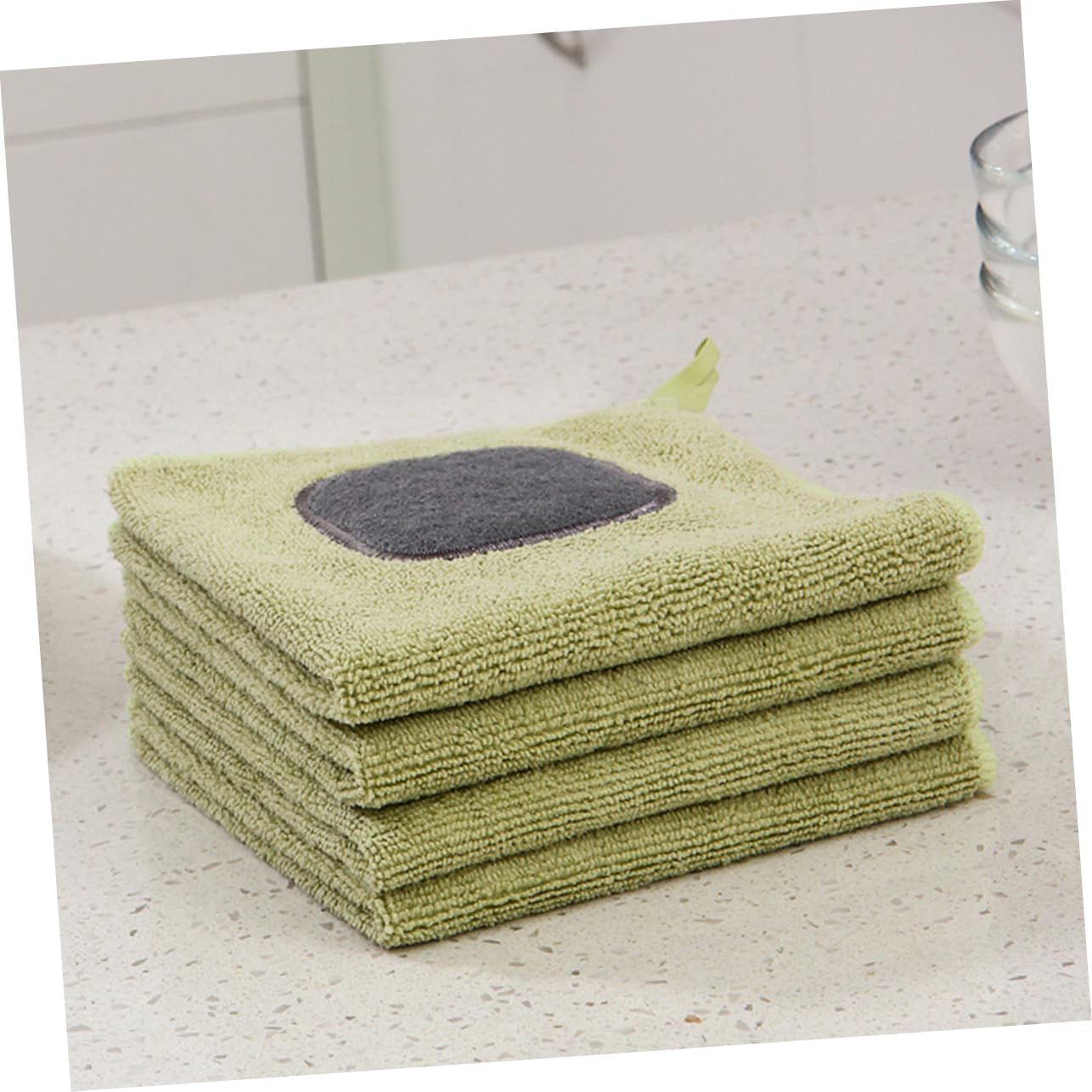 FRCOLOR 12 Piezas Paño De Limpieza De Cocina Trapos De Limpieza Paños De Cocina Paño De Plumero Paños De Limpieza Trapo Paños Gruesos De Microfibra Green