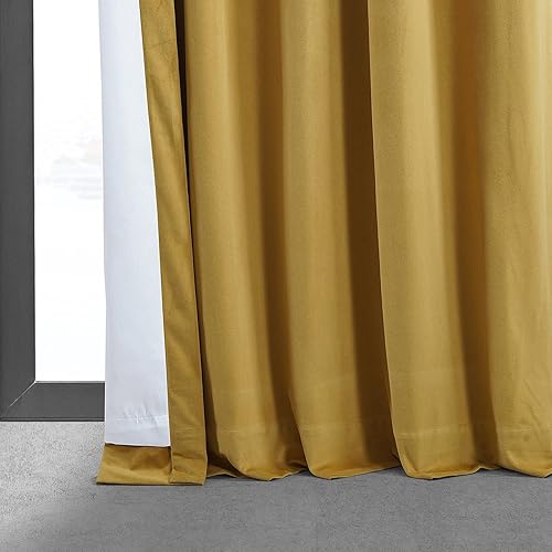 Miniatura 9 de HPD Half Price Drapes - Cortinas blackout de terciopelo, con bloqueo total de calor y luz, para sala de estar y dormitorio (1 panel), 50 pulgadas de