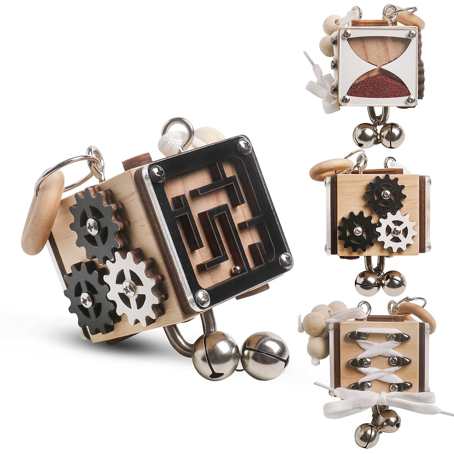 THEWHITESHOP Children’s Busy Board Children’s Travel Toys Educational Toys Learning Life Skills Busy Board Maze Busy Fast, Suitable for Children(B)