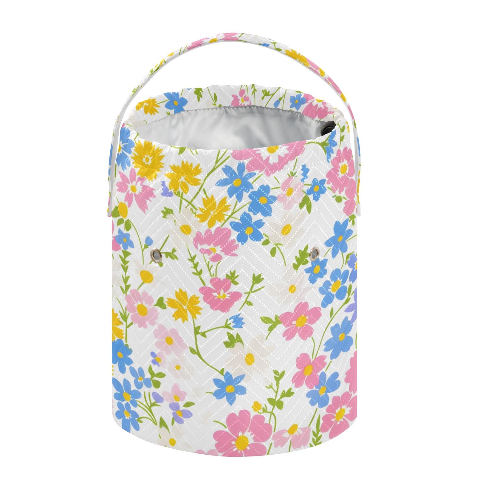 Yarn Storage Bag Small Crochet Bag Knitting Bag Organizer Flower Yarn Bags for Crocheting Basket