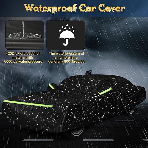 Miniatura 130 de Funda impermeable para Dodge Charger para todo tipo de clima, funda de automóvil de 6 capas impermeable para todo tipo de clima, 210T, resistente al