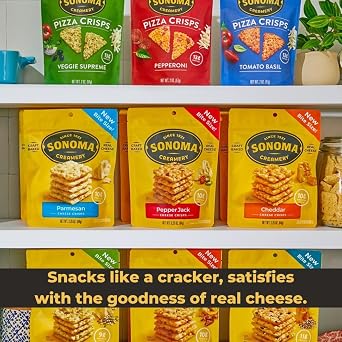SONOMA CREAMERY Cheddar Crisps, 2.25 OZ