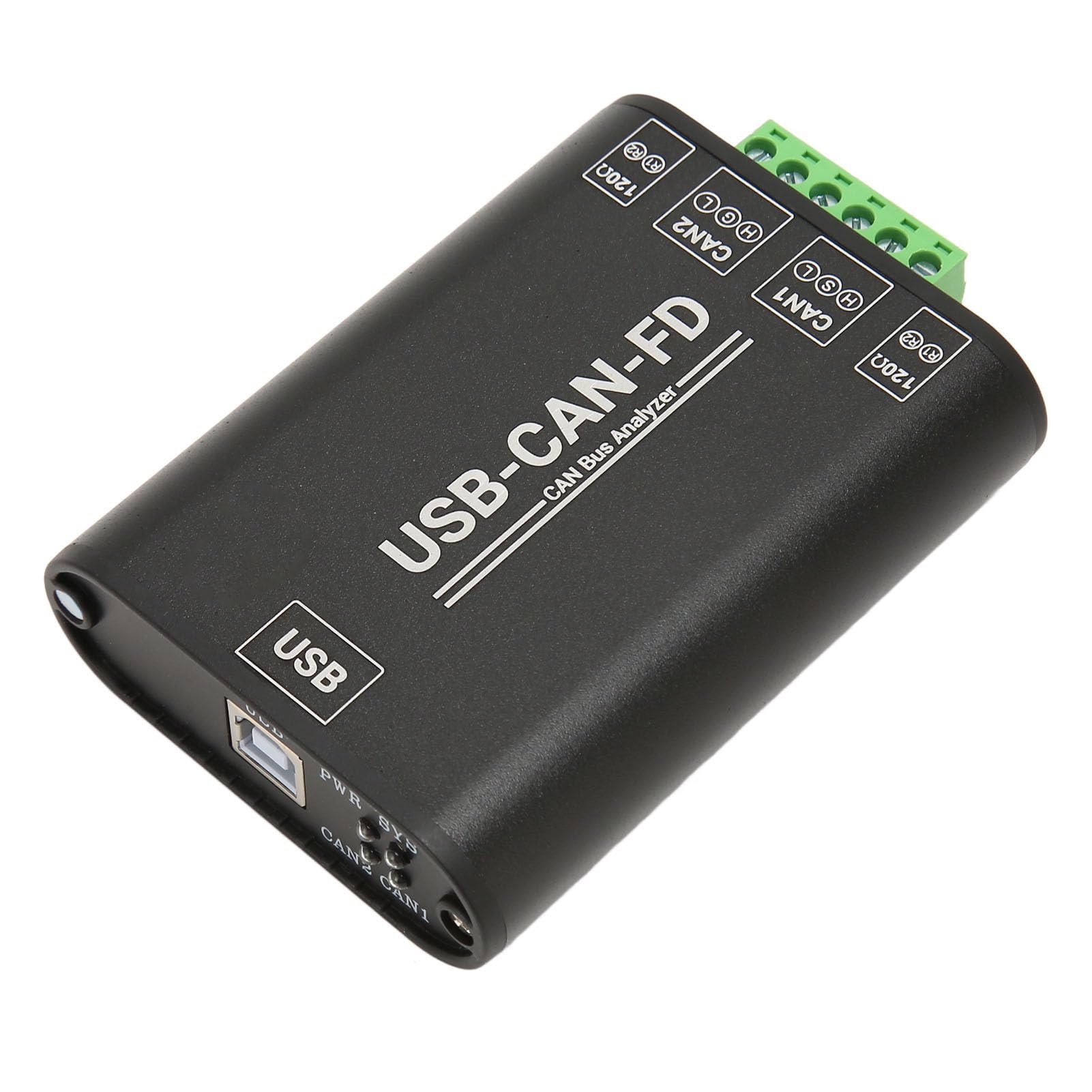 Alomejor USB-zu-CAN-FD-Protokollanalysator in Industriequalität Zur Überwachung und Steuerung in Industriellen Umgebungen. Robuste Aluminiumlegierung mit 2 Schnittstellen
