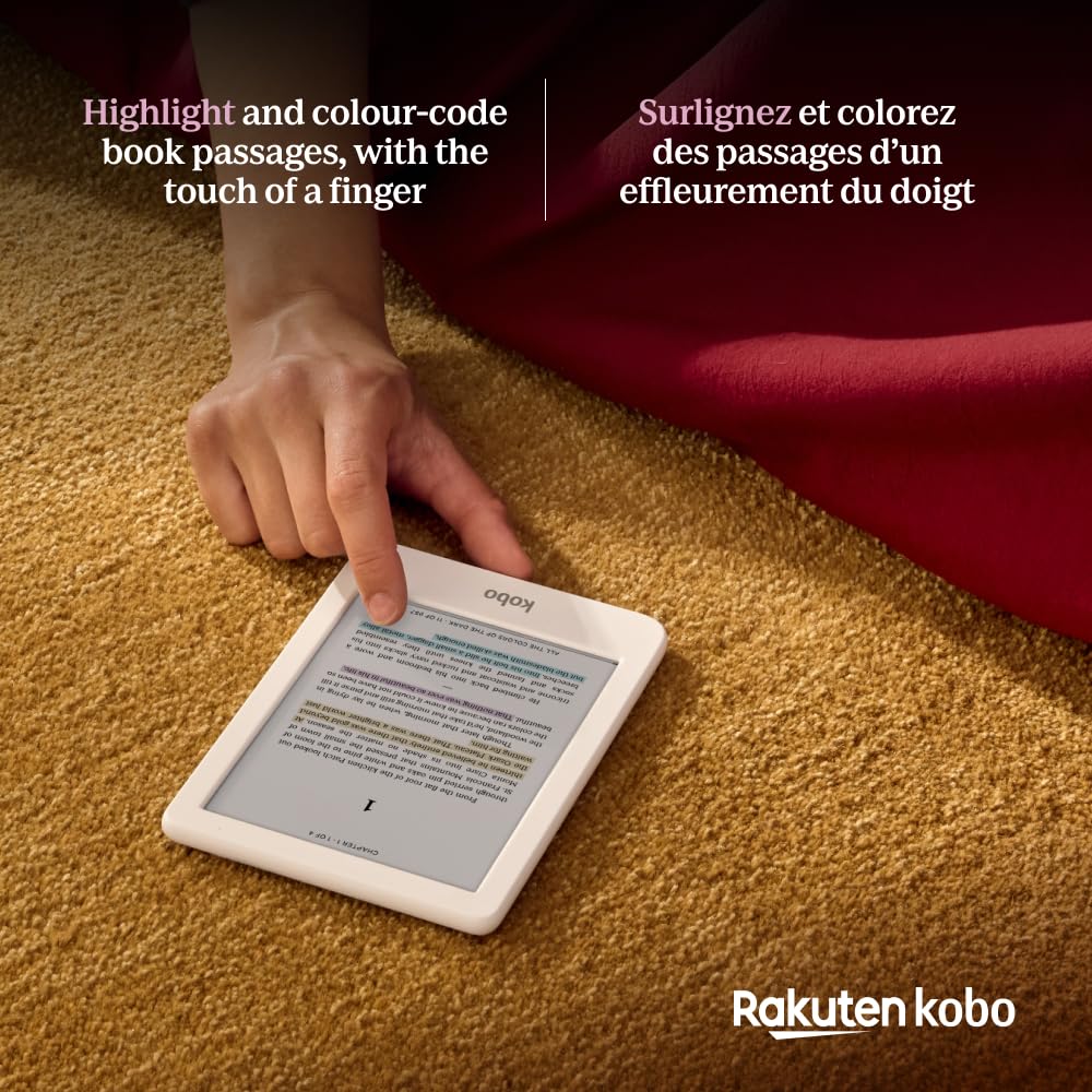 Kobo Clara Colour eReader, 6” Colour E Ink, Waterproof, White | 6