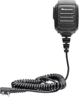 Vista 4 de Midland AVPH10 Micrófono de altavoz portátil/portátil con pulsar para hablar para radios GMRS (paquete de 2)