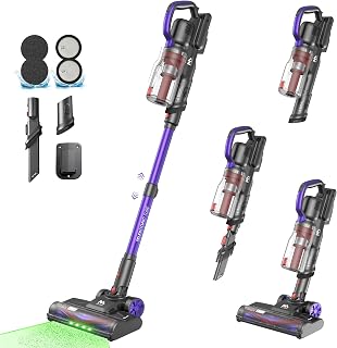 Cordless Vacuum Cleaner, 45KPa 60Mins Vacuum Cleaners for Home, Lightweight and Rechargeable Stick Vacuum Cordless, Anti-Tangle Brush Wireless Vacumm for Pet Hair/Carpets/Floors, A03