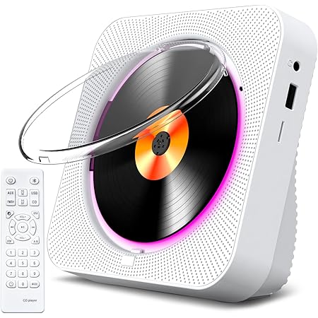 Tragbarer CD-Player mit Bluetooth, Gueray Desktop-CD-Player für zu ...