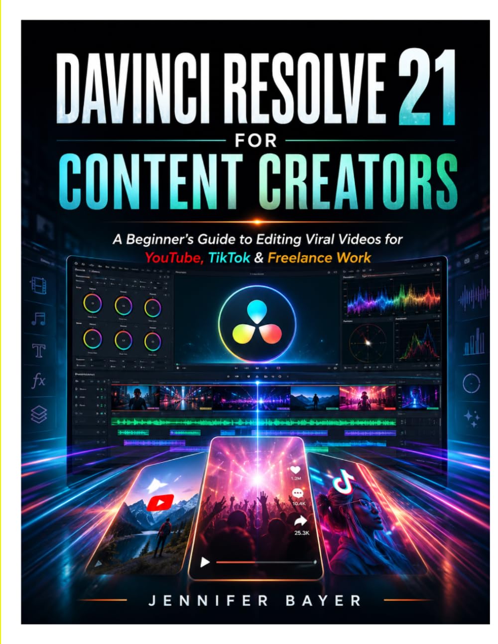 DAVINCI RESOLVE 21 FOR CONTENT CREATORS: A Beginner’s Guide to Editing Viral Videos for YouTube, TikTok & Freelance Work