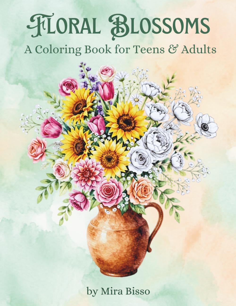 Floral Blossoms: A Coloring Book for Teens & Adults