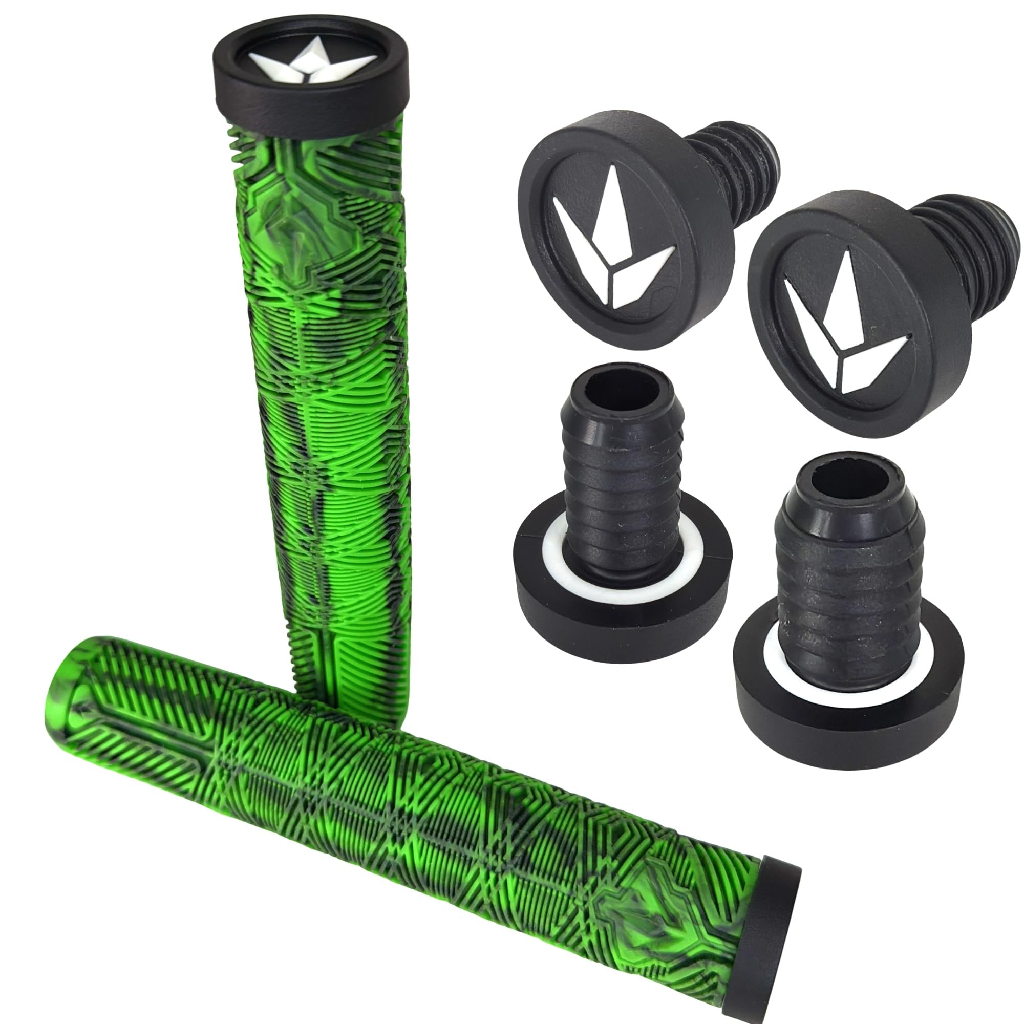 Blunt Scooter BMX Dirt Trick Tret Freestyle Roller V3 Mango de mano suave largo 160 mm con 2 tapones para manillar de 2 x 2 barends