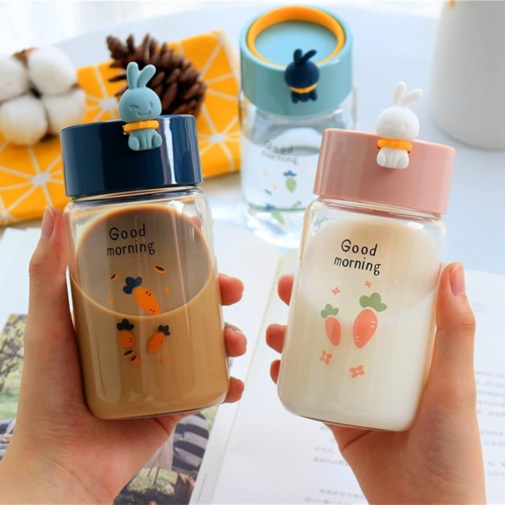 Amazon｜ガラス水筒 小容量 可愛い クリアボトル グラス