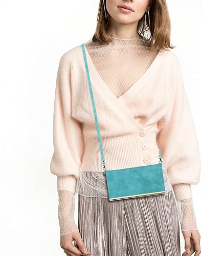 Miniatura 4 de Havaya Funda cruzada para iPhone 13 Mini con correa para mujer, funda para iPhone 13 Mini con tarjetero para iPhone 13 Mini, funda de cuero con