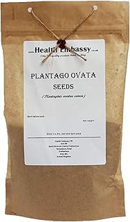 Plantago Ovata Seeds/Graines De Plantago Ovata (Plantago Ovata) - Health Embassy - 100% Natural (200g)