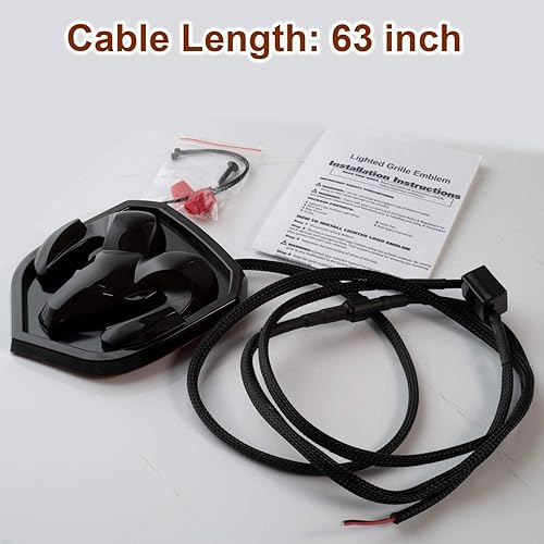 Miniatura 6 de Emblema de rejilla iluminada RAM 2009-18, negro/negro