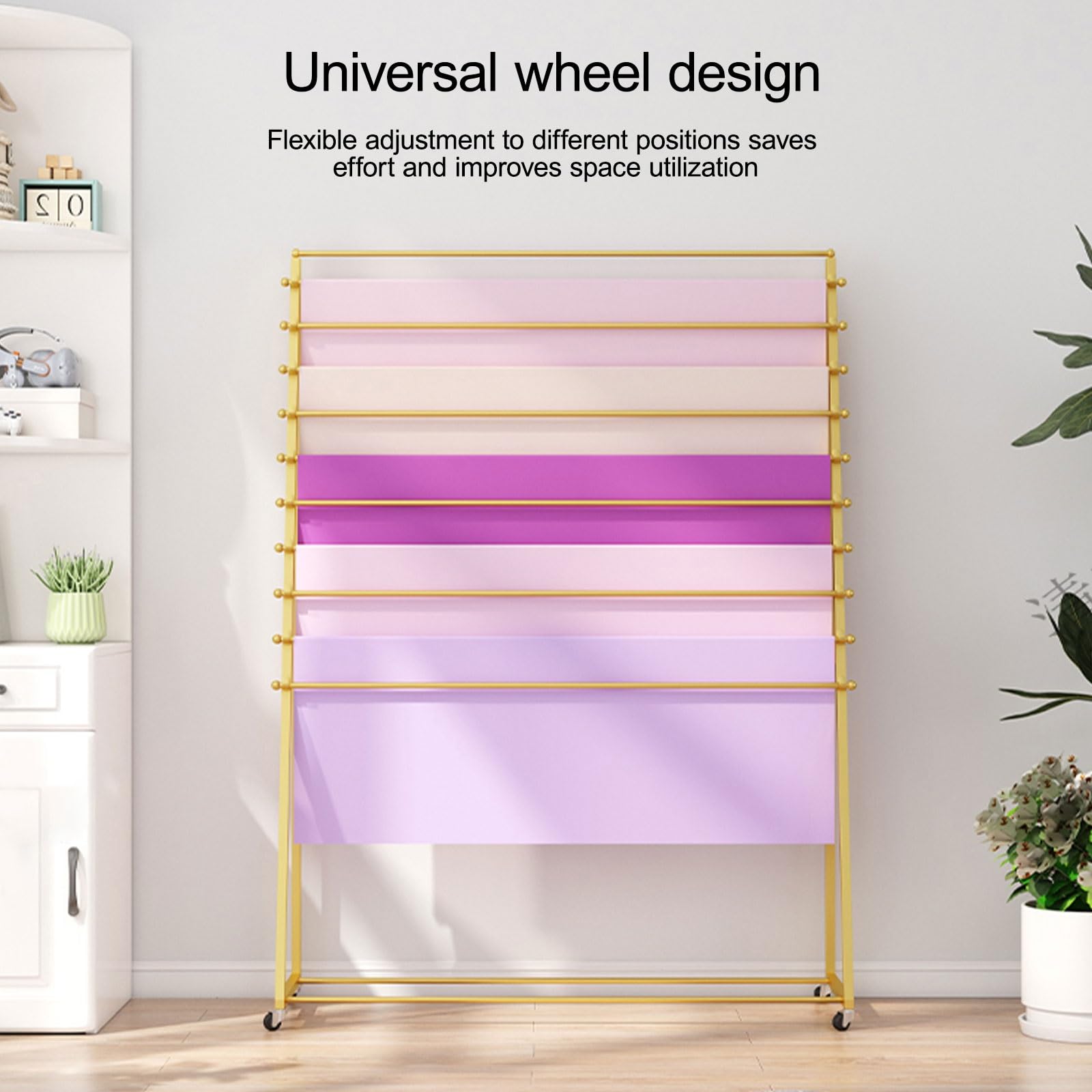 Metalowy stojak na tkaninę, organizer na szpulę, stojak dla łatwego dostępu, metalowy stojak ścienny na szpule druciane, szaliki i ręczniki (czarny 120 cm x 160 cm) idealne rozwiązanie do