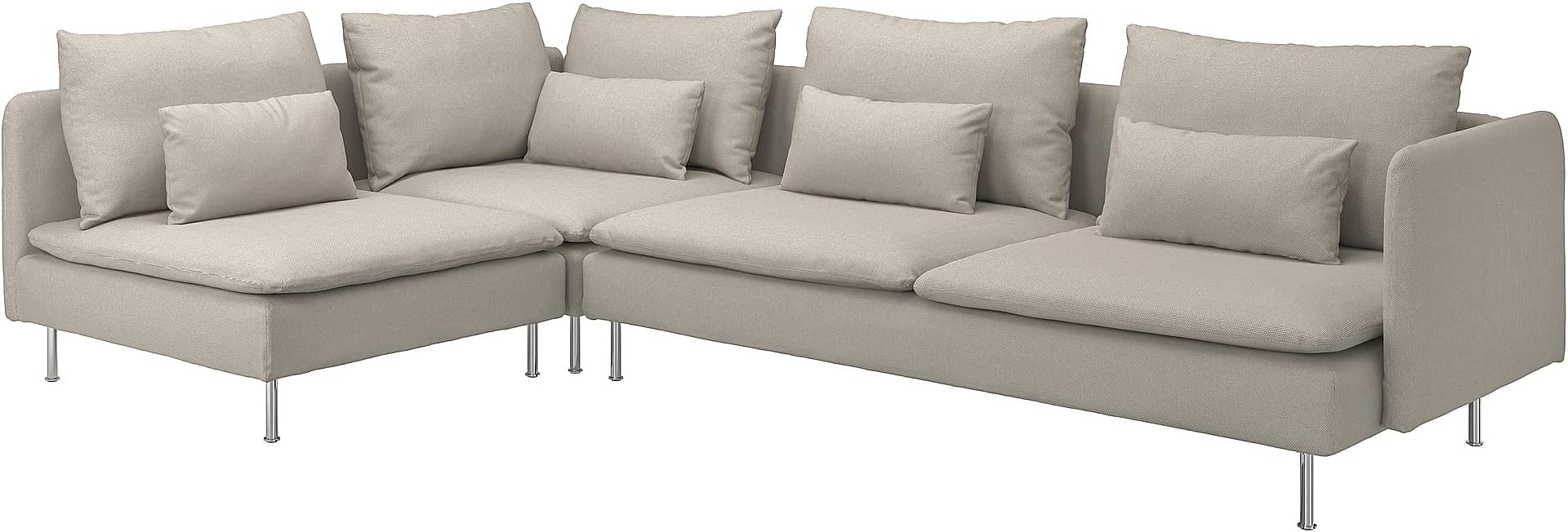ProTuning SÖDERHAMN Corner sofa, 4-seat, with open end/Fridtuna light beige