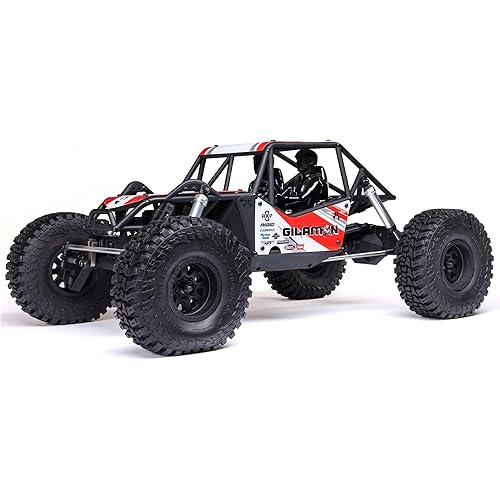 Axial RC Crawler 1/8 AXP8 Gilamon 2.2 4X4 RTR Brushed Trail Buggy, Red (Battery and Charger Not Included), AXI-1207T2