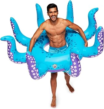 BigMouth Inc. Giant Octopus Tentacles Pool Float, 5 Feet Wide, Inflatable Floatie Tube, Blow-up Swim Ring, Outdoor Summer Pool Party Water Toy