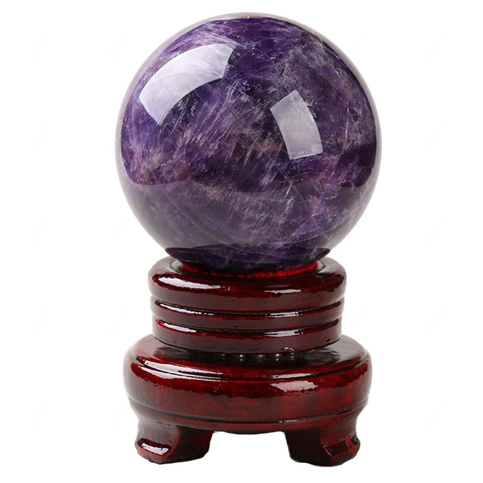 Crystal Dreamlike Amethyst Sphere Quartz Gemstone Home Decor, Ball-8cm