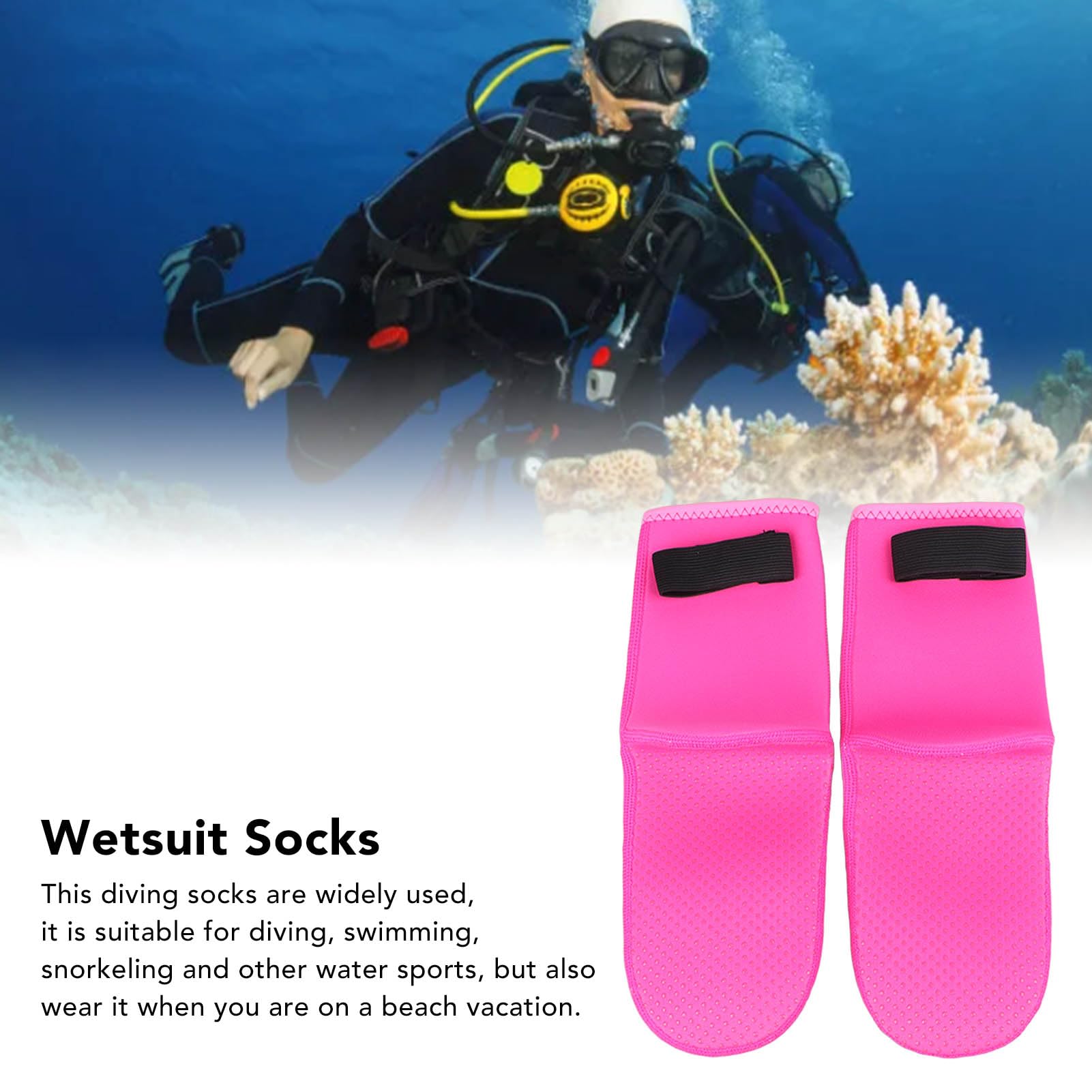 Topyond Deep Diving Thermal Socks - Anti-Cold and Anti Abrasion - for Snorkeling and Diving - Beach Water Socks