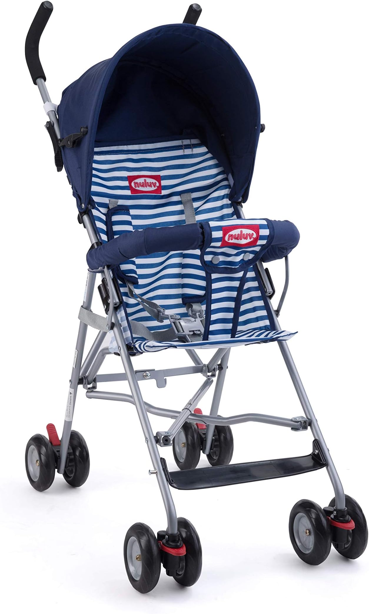 Nuluv Lightweight Stroller Compact Folding with Canopy (Denim) for 7-36 Months