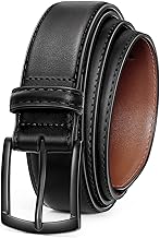VONMELLI Men's Belt PU Leather Adjustable Belt for Casual Dress Golf Jeans Trousers