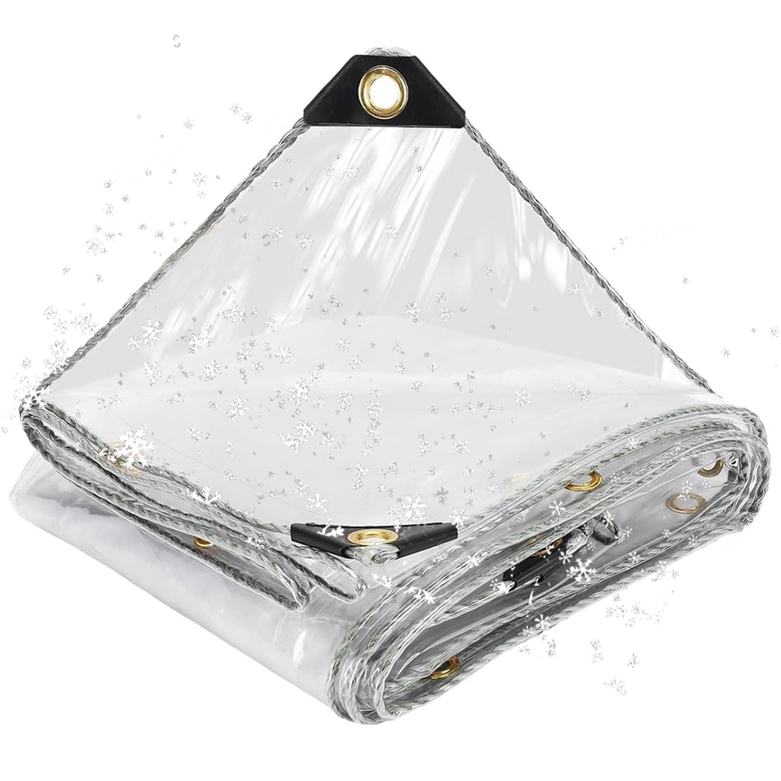 Toldo impermeable transparente contra viento y roturas para plantas de exterior