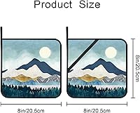Vista 2 de Mountains Nature Scenery - Juego de 2 soportes para ollas de cocina resistentes al calor para microondas, horno, horno, platos finales y barbacoa